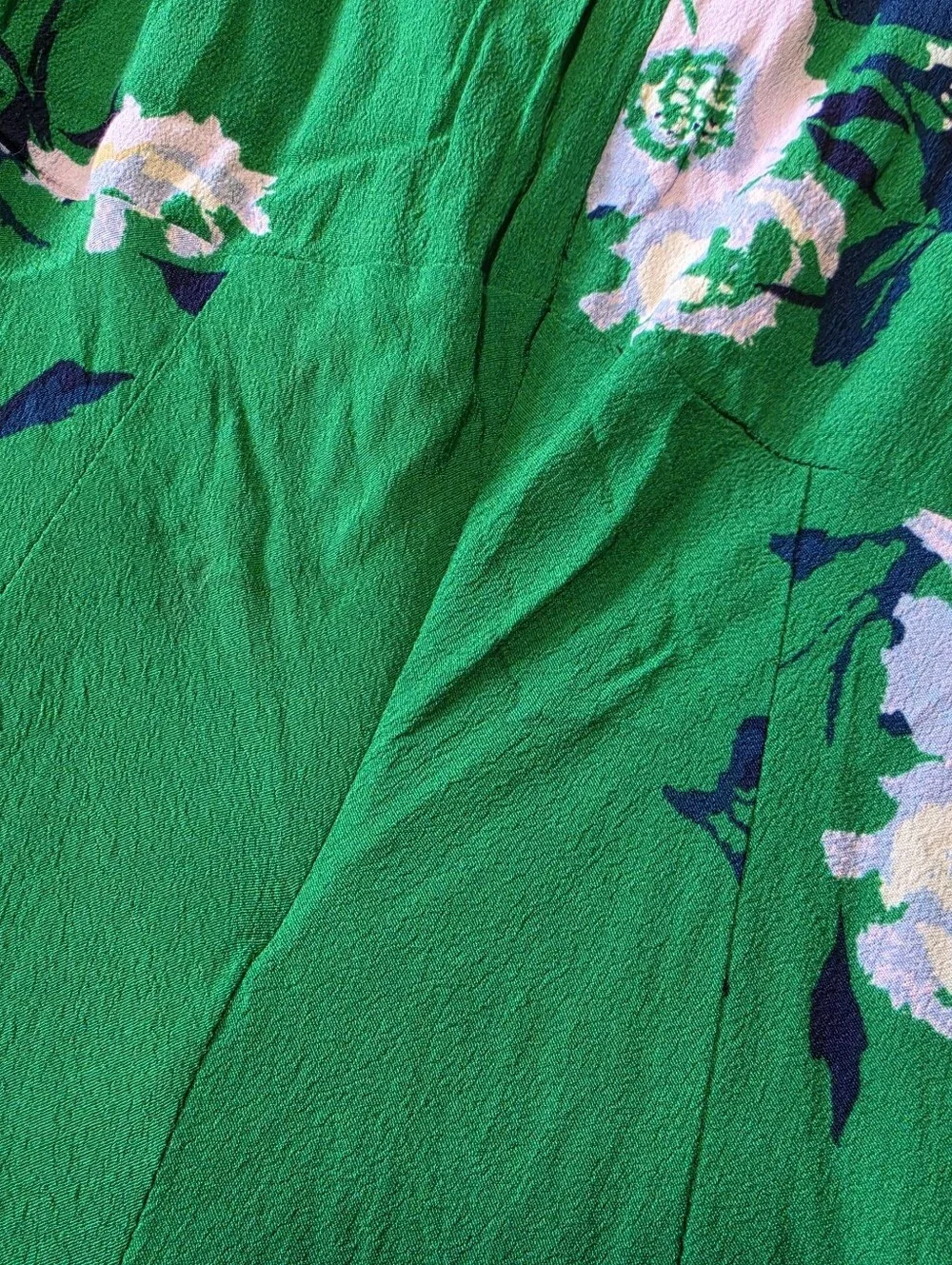 NWT Free People Damaged Neon Garden Green Mini Dress